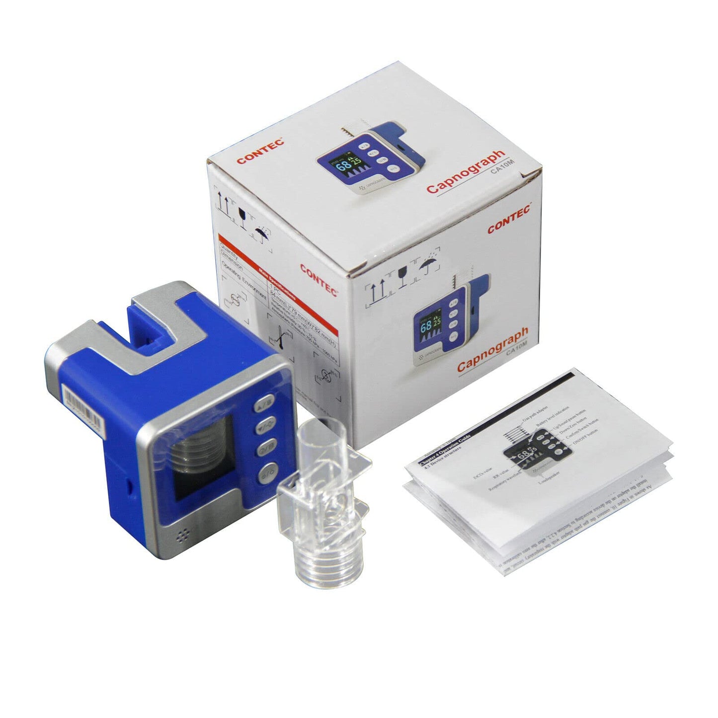 CA10M Capngraph 0-150mmhg; true colour 1.3" screen; AwRR 2 - 150 rpm