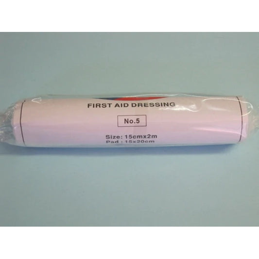 First Aid Dressing - No.5 Hi-Care 15cm x 2m 10s