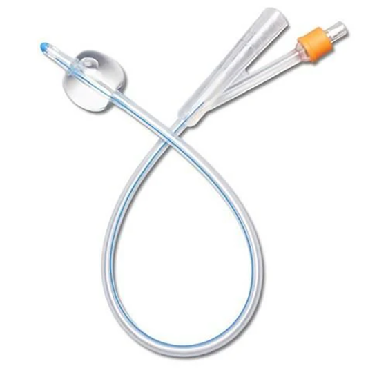 Foleys Catheter - 14 16 and 18 F-Gauge silicone coated 2 way