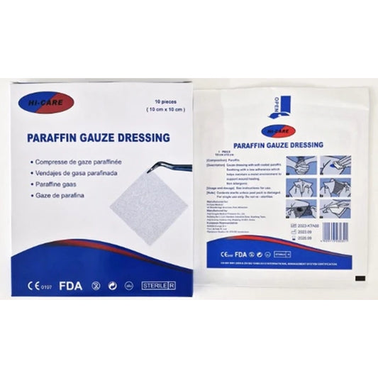 Gauze Dressing Parafin 10x10cm (10's)